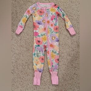 Little Sleepies Watercolor Meadow 6-12 month zippy